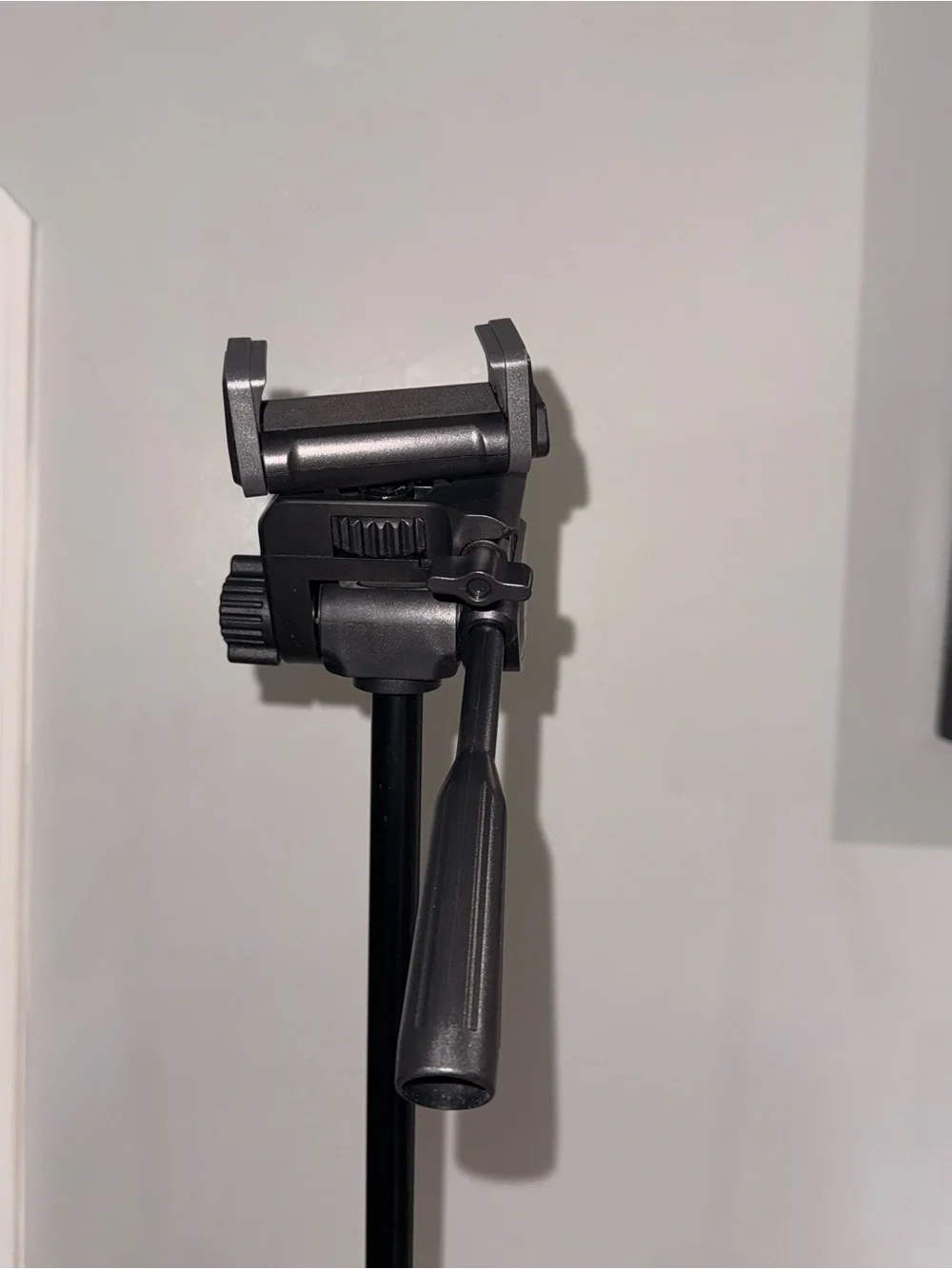 Portable Black Camera Tripod with Phone Mount